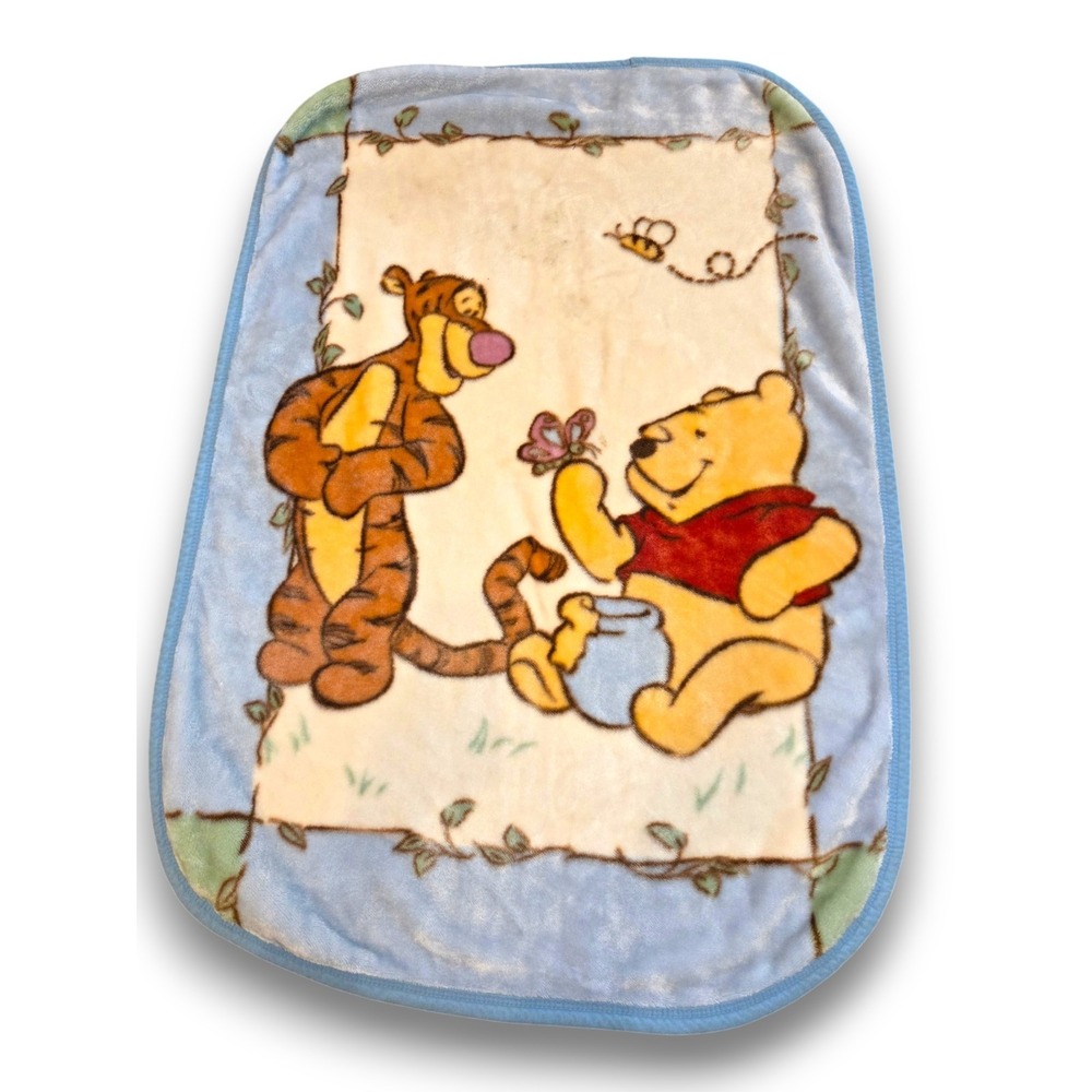 Vintage Crown Crafts Winnie the Pooh Tigger Plush Blanket Lovey 30x43